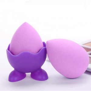 ที่กำหนดเองผู้ถือแต่งหน้าซิลิโคนสำหรับเครื่องปั่นเครื่องสำอางฟองน้ำแต่งหน้า